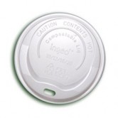 8oz Compostable Hot Cup Lid x 1000