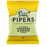 Pipers Lye Cross Cheddar and Onion 24 x 40g
