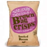 Brown Bag Smoked Bacon Crisps 20 x 40g