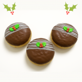Christmas Pudding Doughnut x 15