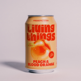 Living Things Peach and Blood Orange 12 x 330ml