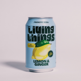 Living Things Lemon and Ginger 12 x 330ml