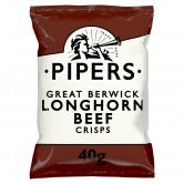 Pipers Longhorn Beef Crisps 24 x 40g